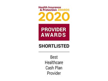 HIP Awards 2020 Shortlisted Best Healthcare Cash Plan Provider