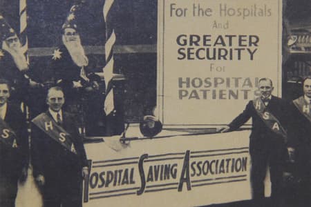 Vintage photo of HSA members