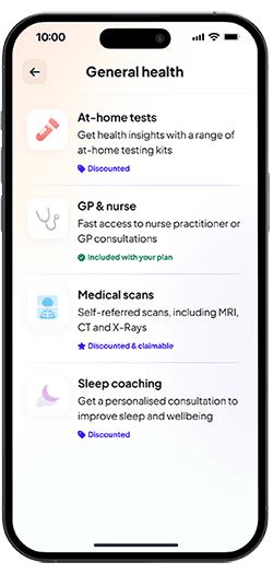 Simplyhealth my health mobile app