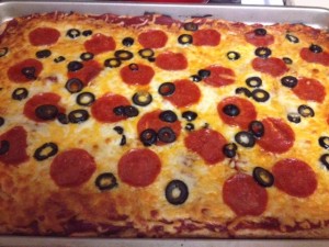 healthy homemade pizza