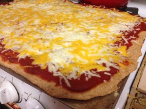 healthy homemade pizza