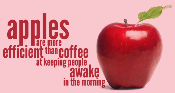 Apples more than coffee